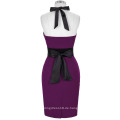 Grace Karin Backless Halter Hips-Wrapped Bodycon Pin Up Retro Vintage Bleistift Kleid CL008944-1